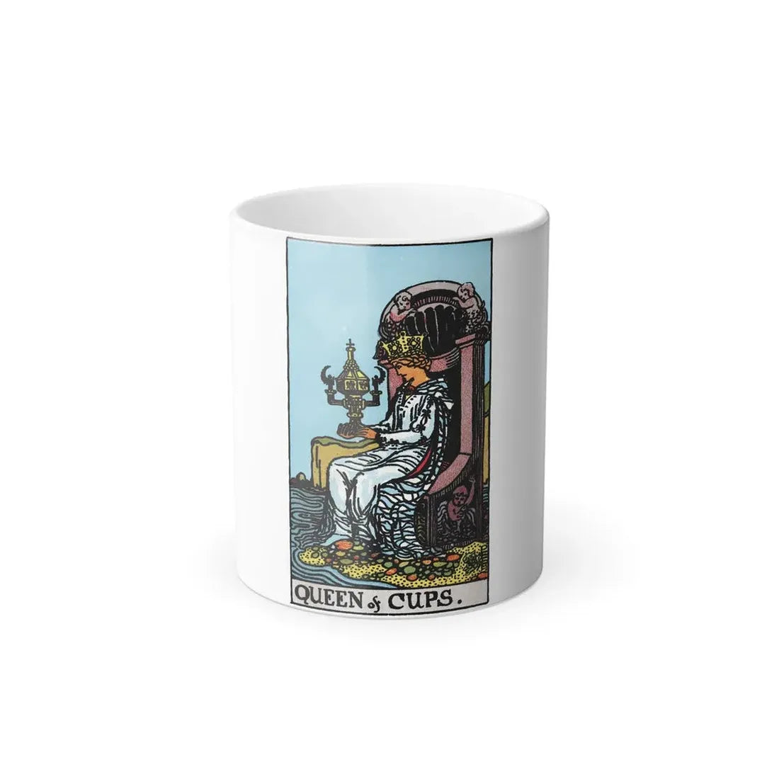 The Queen of Cups (Tarot Card) Color Changing Mug 11oz Default Title - Go Mug Yourself