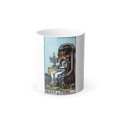 The Queen of Cups (Tarot Card) Color Changing Mug 11oz Default Title - Go Mug Yourself