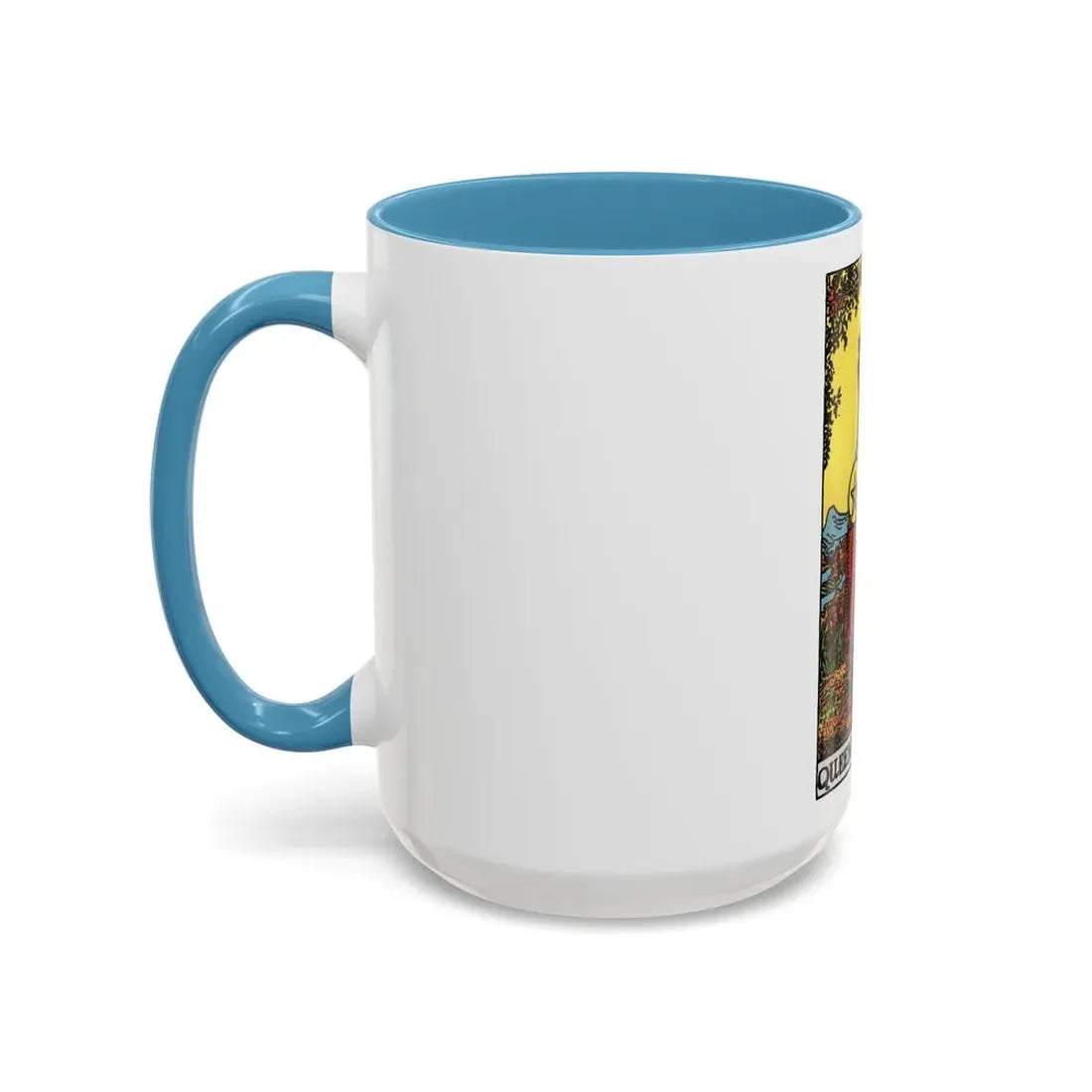 The Queen of Pentacles (Tarot Card) Accent Coffee Mug - Go Mug Yourself