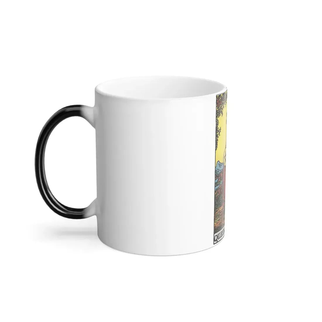 The Queen of Pentacles (Tarot Card) Color Changing Mug 11oz - Go Mug Yourself