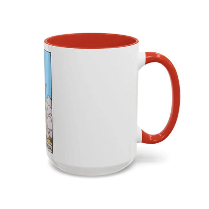 The Queen of Swords (Tarot Card) Accent Coffee Mug - Go Mug Yourself
