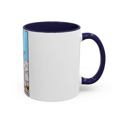 The Queen of Swords (Tarot Card) Accent Coffee Mug - Go Mug Yourself