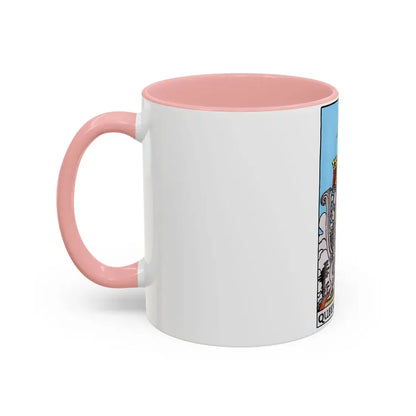 The Queen of Swords (Tarot Card) Accent Coffee Mug - Go Mug Yourself