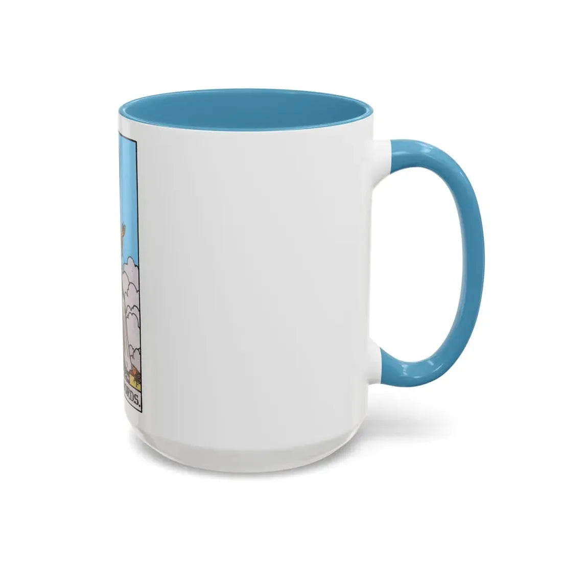 The Queen of Swords (Tarot Card) Accent Coffee Mug - Go Mug Yourself