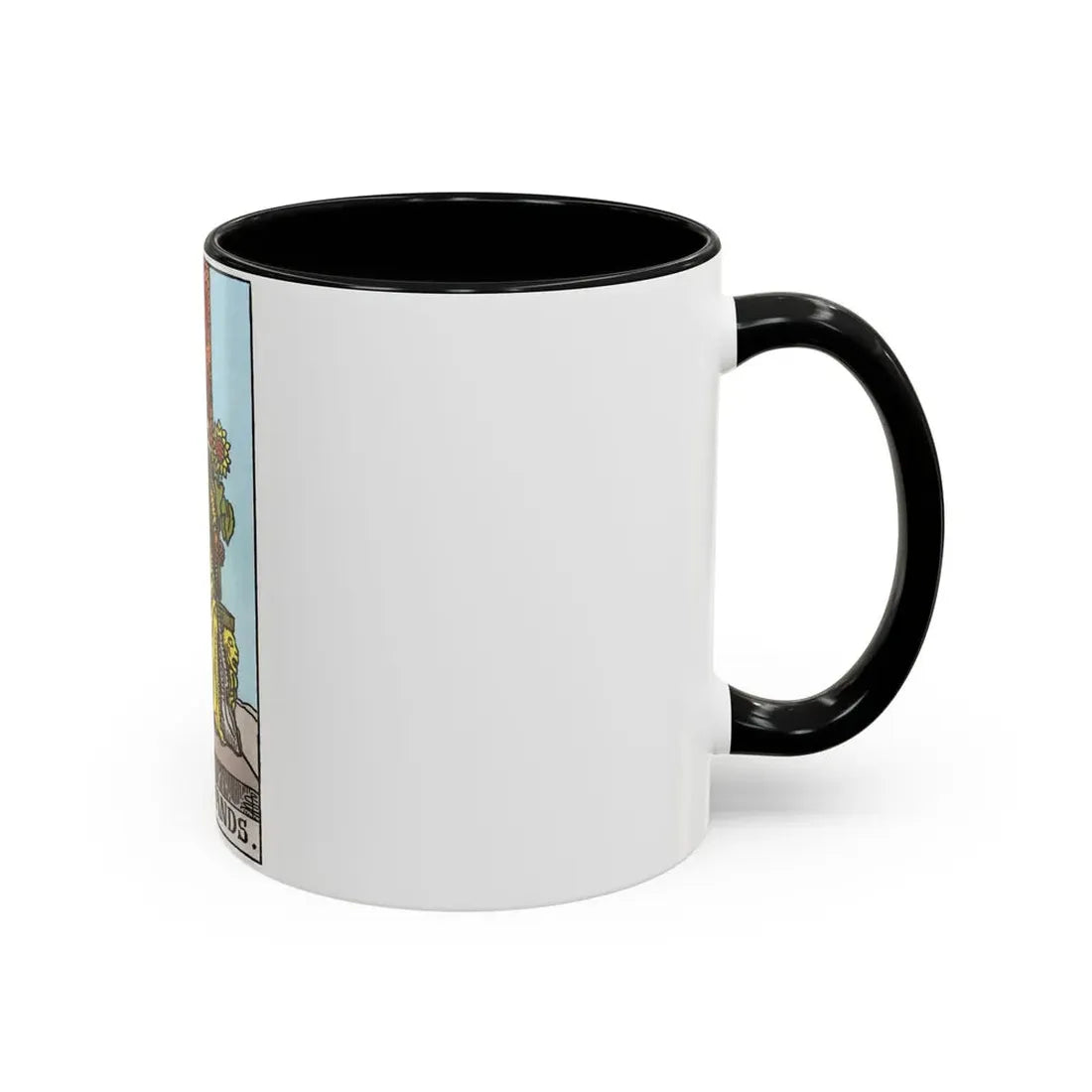The Queen of Wands (Tarot Card) Accent Coffee Mug - Go Mug Yourself