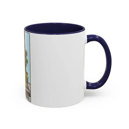 The Queen of Wands (Tarot Card) Accent Coffee Mug - Go Mug Yourself