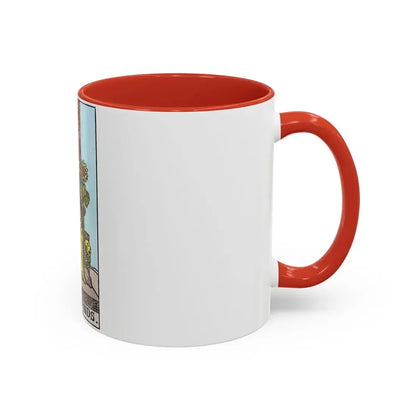The Queen of Wands (Tarot Card) Accent Coffee Mug - Go Mug Yourself