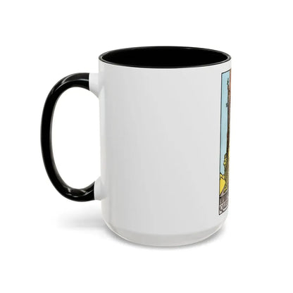 The Queen of Wands (Tarot Card) Accent Coffee Mug - Go Mug Yourself