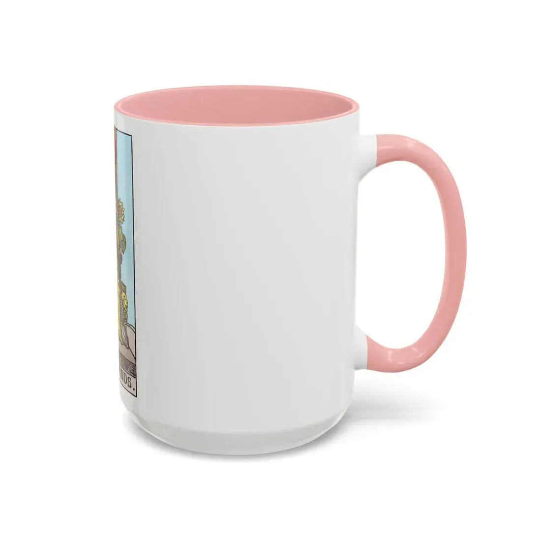 The Queen of Wands (Tarot Card) Accent Coffee Mug - Go Mug Yourself