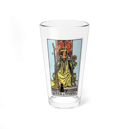 The Queen of Wands (Tarot Card) Pint Glass 16oz 16oz - Go Mug Yourself