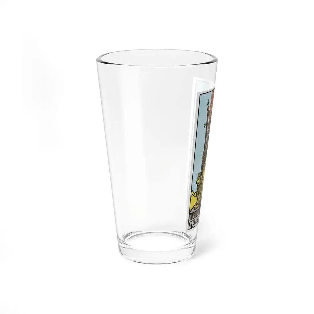 The Queen of Wands (Tarot Card) Pint Glass 16oz - Go Mug Yourself