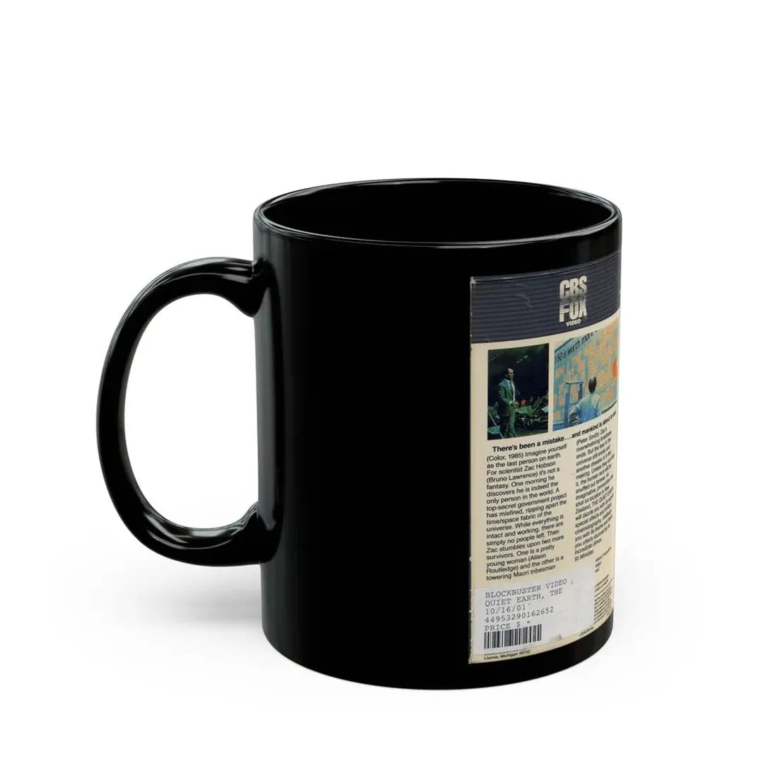 THE QUIET EARTH (VHS COVER) - Black Coffee Mug - Go Mug Yourself