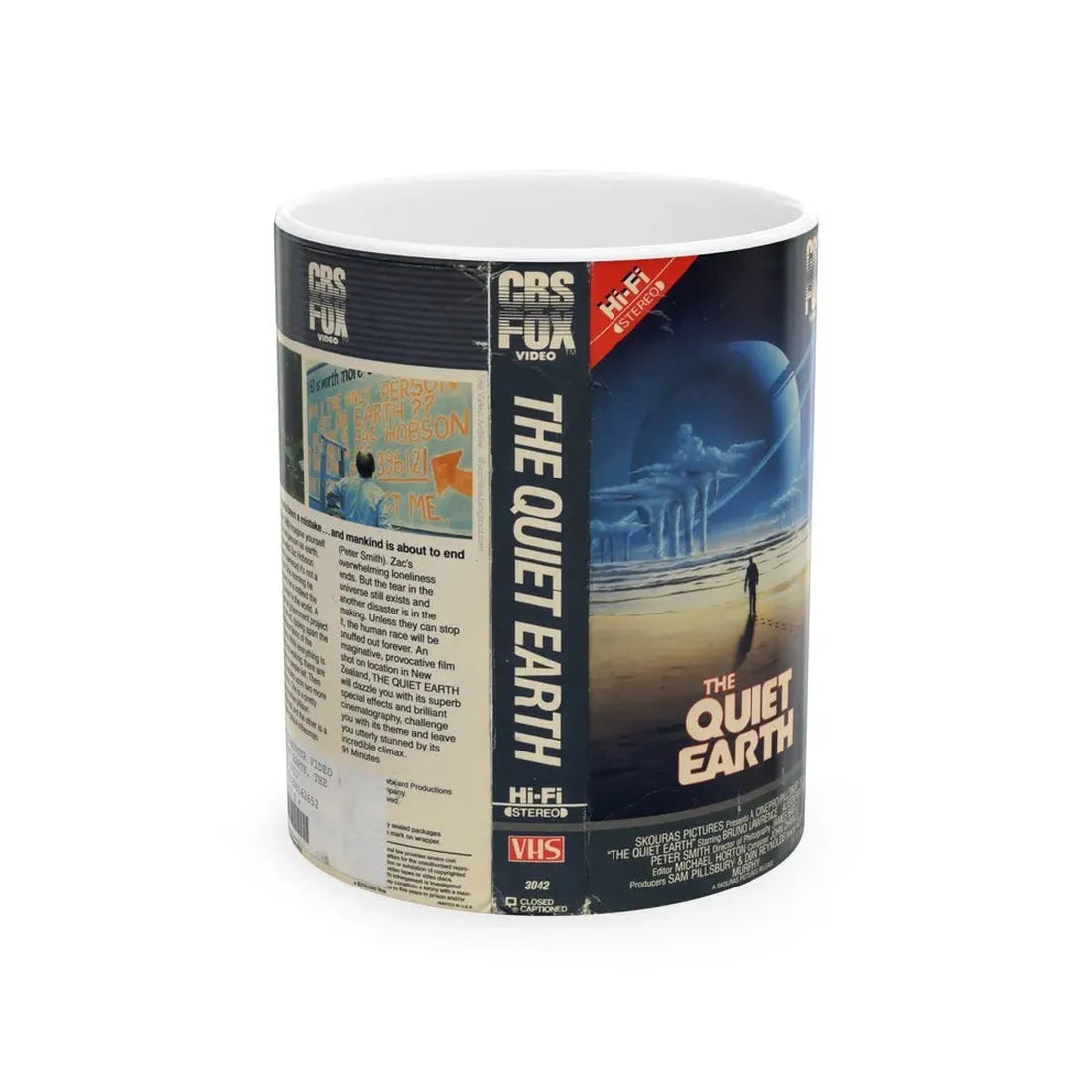 THE QUIET EARTH (VHS COVER) - White Coffee Mug 11oz - Go Mug Yourself