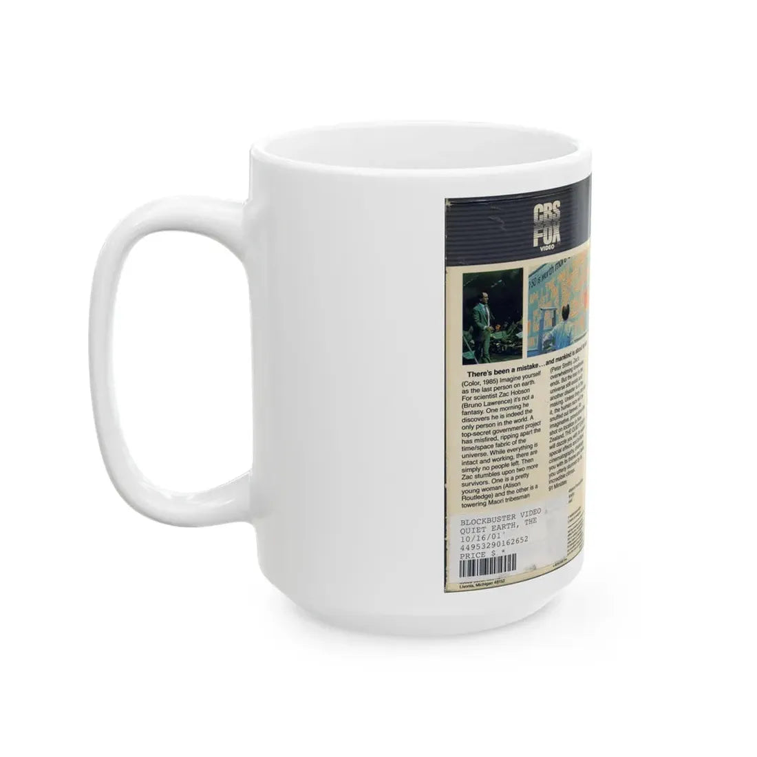 THE QUIET EARTH (VHS COVER) - White Coffee Mug - Go Mug Yourself