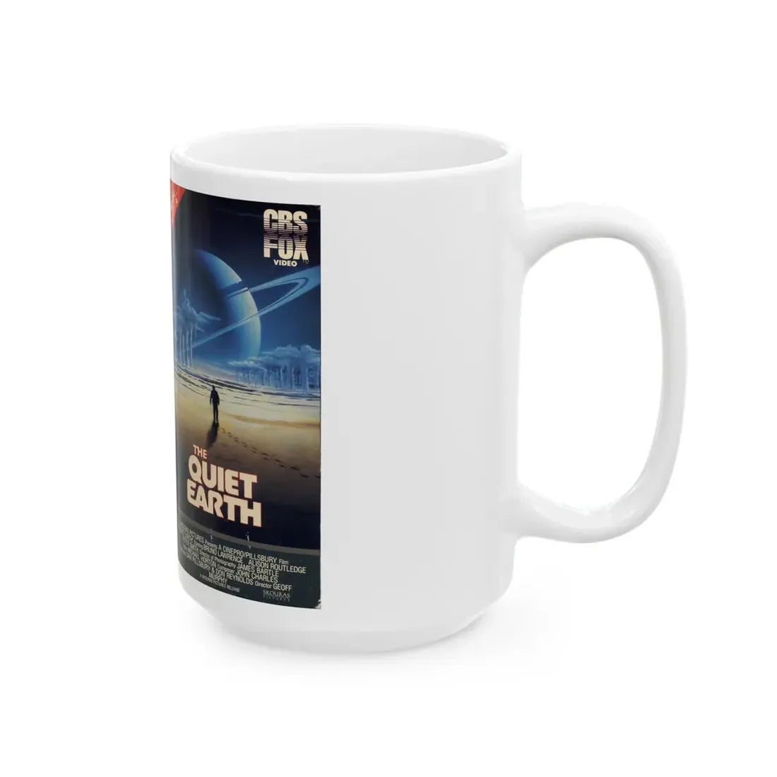 THE QUIET EARTH (VHS COVER) - White Coffee Mug - Go Mug Yourself