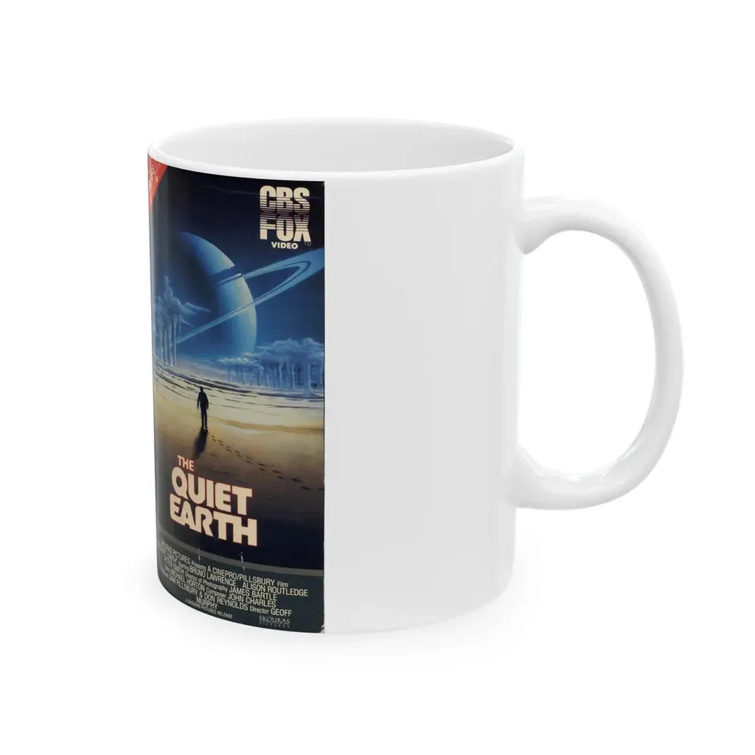 THE QUIET EARTH (VHS COVER) - White Coffee Mug - Go Mug Yourself