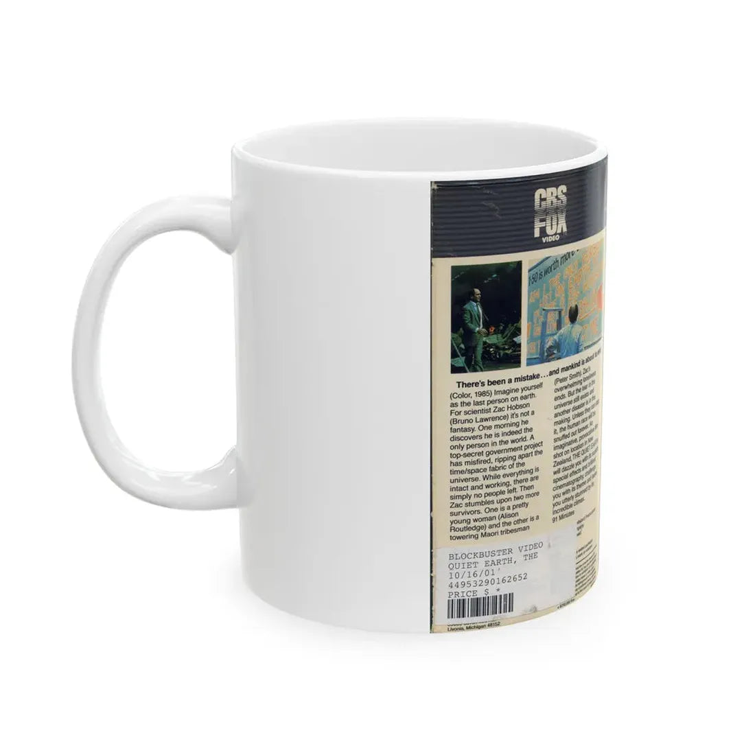 THE QUIET EARTH (VHS COVER) - White Coffee Mug - Go Mug Yourself
