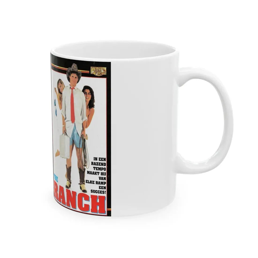 THE RANCH (VHS COVER) - White Coffee Mug - Go Mug Yourself