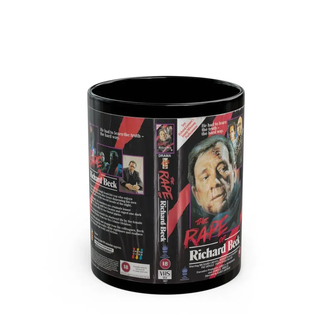 THE RAPE OF RICHARD BECK (VHS COVER) - Black Coffee Mug 11oz - Go Mug Yourself