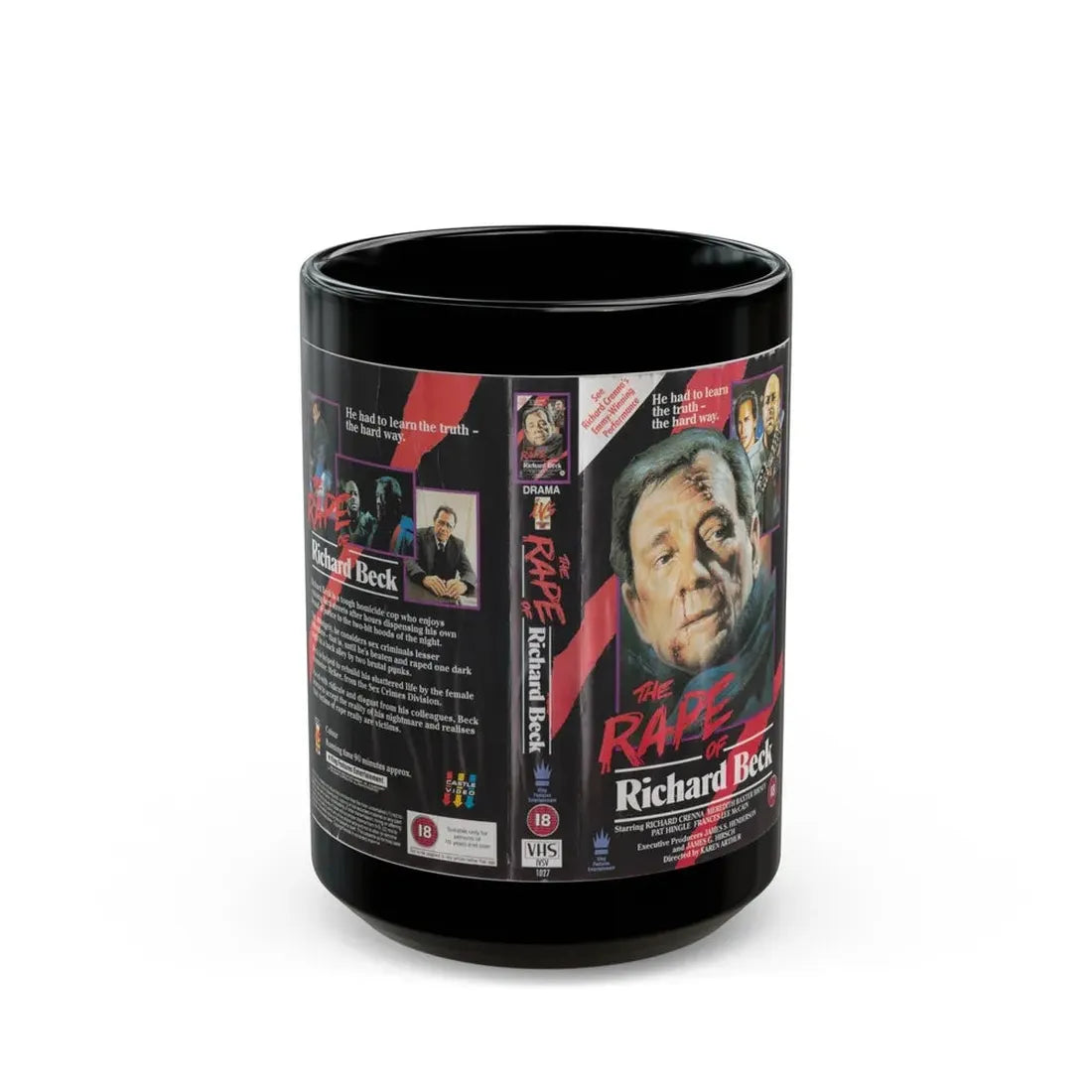 THE RAPE OF RICHARD BECK (VHS COVER) - Black Coffee Mug 15oz - Go Mug Yourself