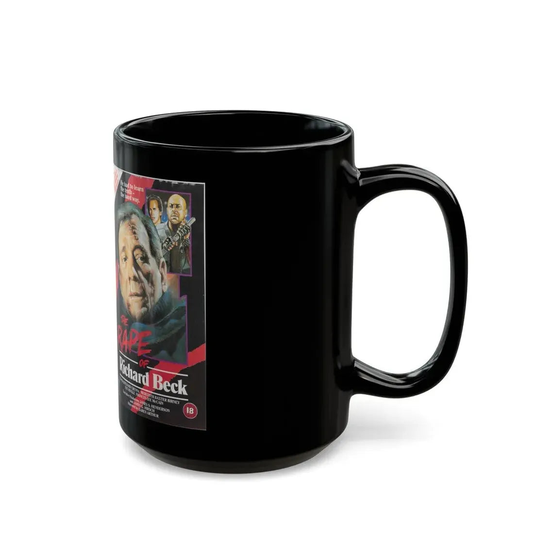 THE RAPE OF RICHARD BECK (VHS COVER) - Black Coffee Mug - Go Mug Yourself