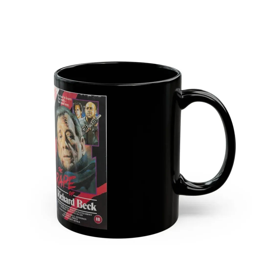 THE RAPE OF RICHARD BECK (VHS COVER) - Black Coffee Mug - Go Mug Yourself