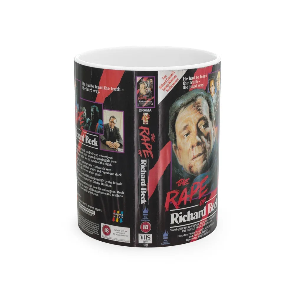 THE RAPE OF RICHARD BECK (VHS COVER) - White Coffee Mug-11oz-Go Mug Yourself