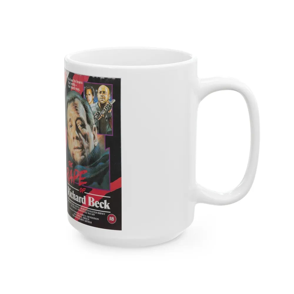 THE RAPE OF RICHARD BECK (VHS COVER) - White Coffee Mug-Go Mug Yourself