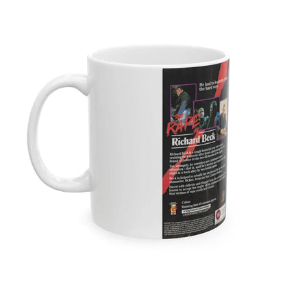 THE RAPE OF RICHARD BECK (VHS COVER) - White Coffee Mug - Go Mug Yourself