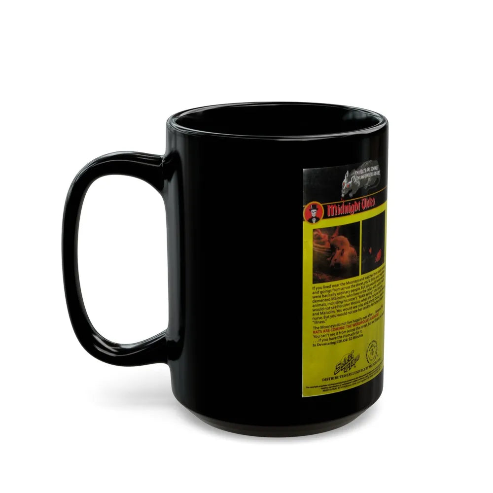 THE RATS ARE COMING THE WEREWOLVES ARE HERE (VHS COVER) - Black Coffee Mug-Go Mug Yourself