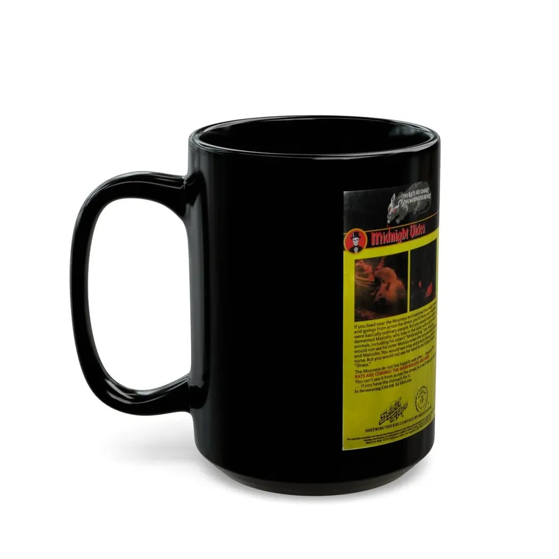 THE RATS ARE COMING THE WEREWOLVES ARE HERE (VHS COVER) - Black Coffee Mug - Go Mug Yourself