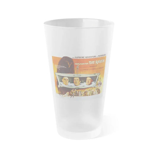 THE RAVEN 1963 Movie Poster - Frosted Pint Glass 16oz Default Title - Go Mug Yourself