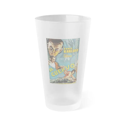 THE RAVEN (ARGENTINA) 1935 Movie Poster - Frosted Pint Glass 16oz Default Title - Go Mug Yourself
