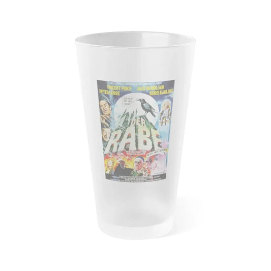 THE RAVEN (GERMAN) 1963 Movie Poster - Frosted Pint Glass 16oz Default Title - Go Mug Yourself