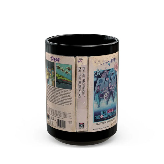 THE REAL GHOSTBUSTERS PLAY THEM RAGTIME BOOS (VHS COVER) - Black Coffee Mug-15oz-Go Mug Yourself