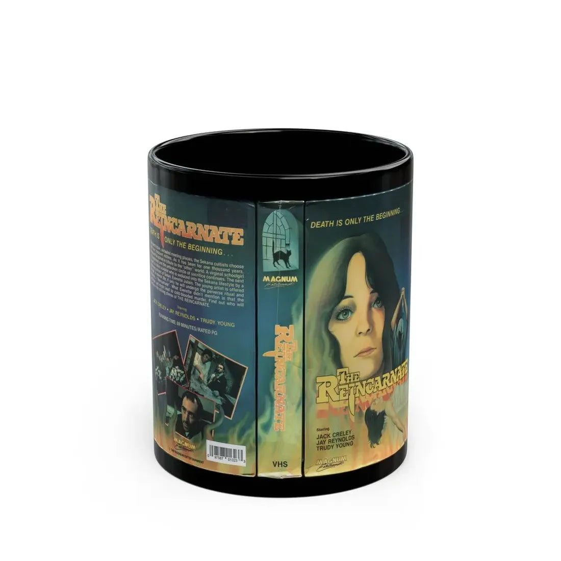 THE REINCARNATE (VHS COVER) - Black Coffee Mug 11oz - Go Mug Yourself
