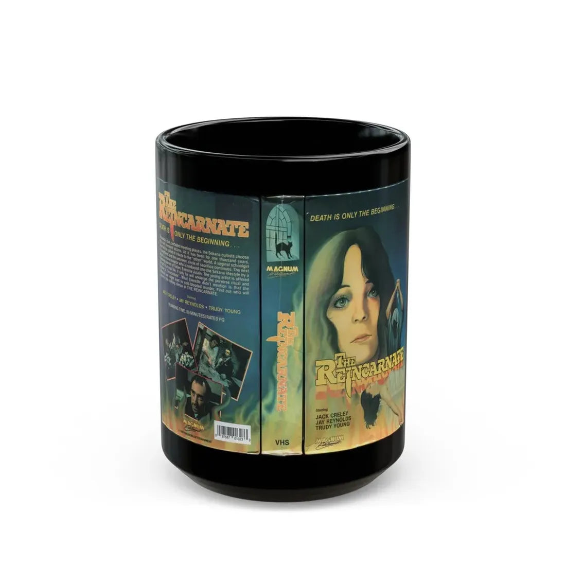 THE REINCARNATE (VHS COVER) - Black Coffee Mug 15oz - Go Mug Yourself