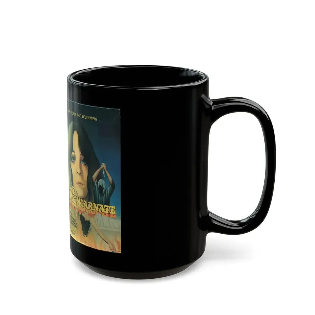 THE REINCARNATE (VHS COVER) - Black Coffee Mug - Go Mug Yourself