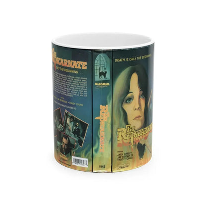 THE REINCARNATE (VHS COVER) - White Coffee Mug 11oz - Go Mug Yourself