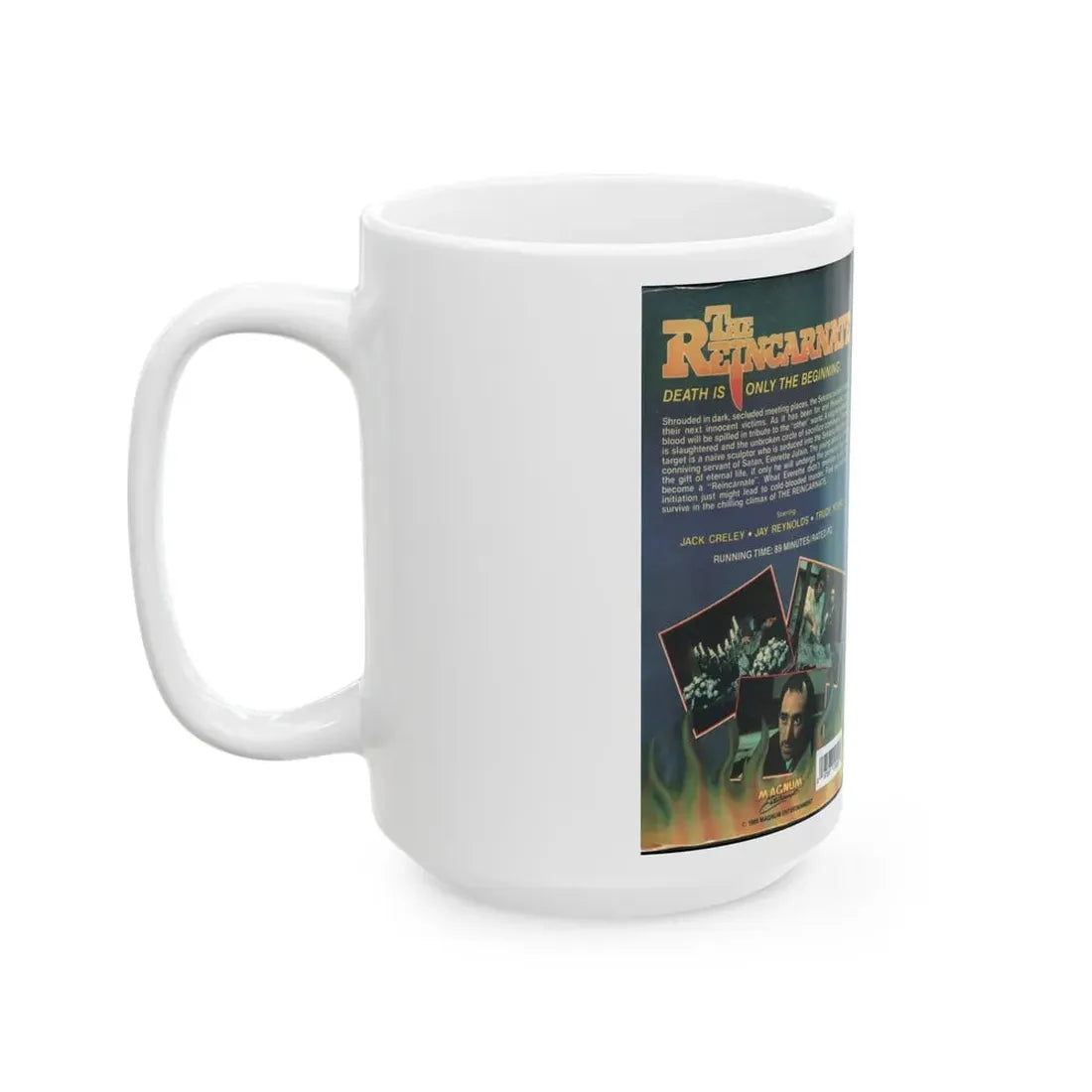 THE REINCARNATE (VHS COVER) - White Coffee Mug - Go Mug Yourself