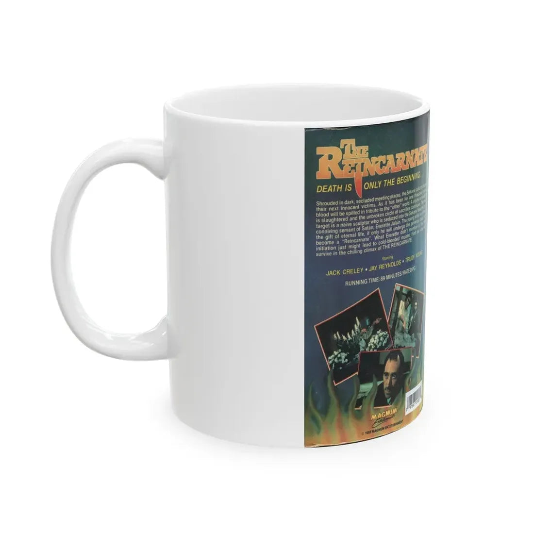 THE REINCARNATE (VHS COVER) - White Coffee Mug - Go Mug Yourself