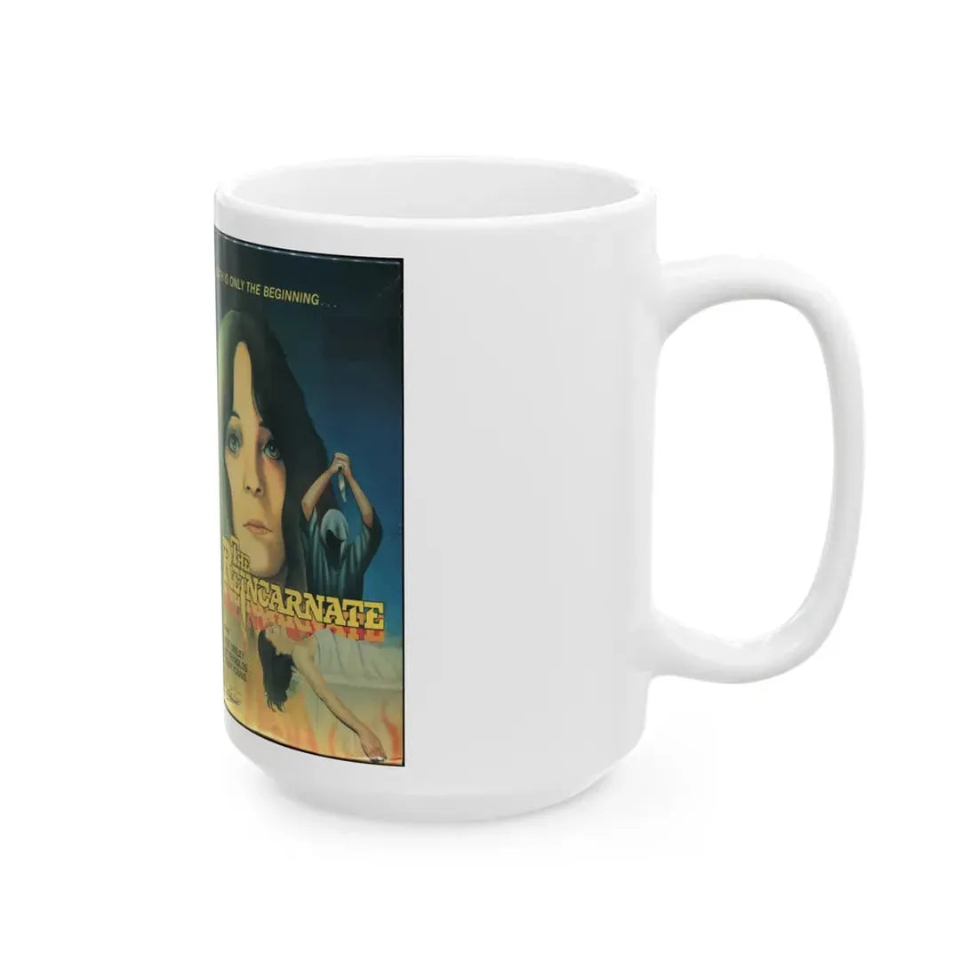 THE REINCARNATE (VHS COVER) - White Coffee Mug - Go Mug Yourself