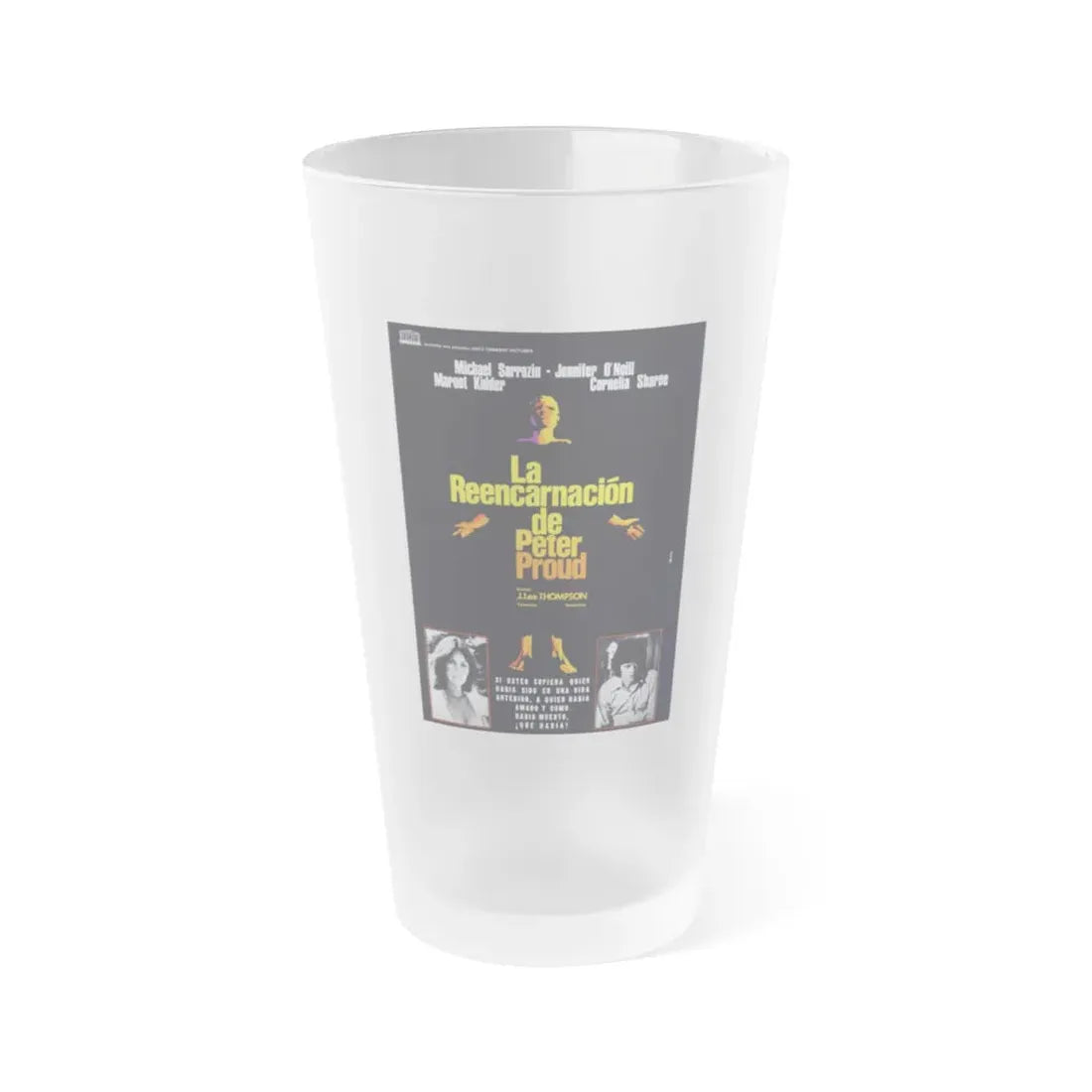 THE REINCARNATION OF PETER PROUD (2) 1975 Movie Poster - Frosted Pint Glass 16oz Default Title - Go Mug Yourself