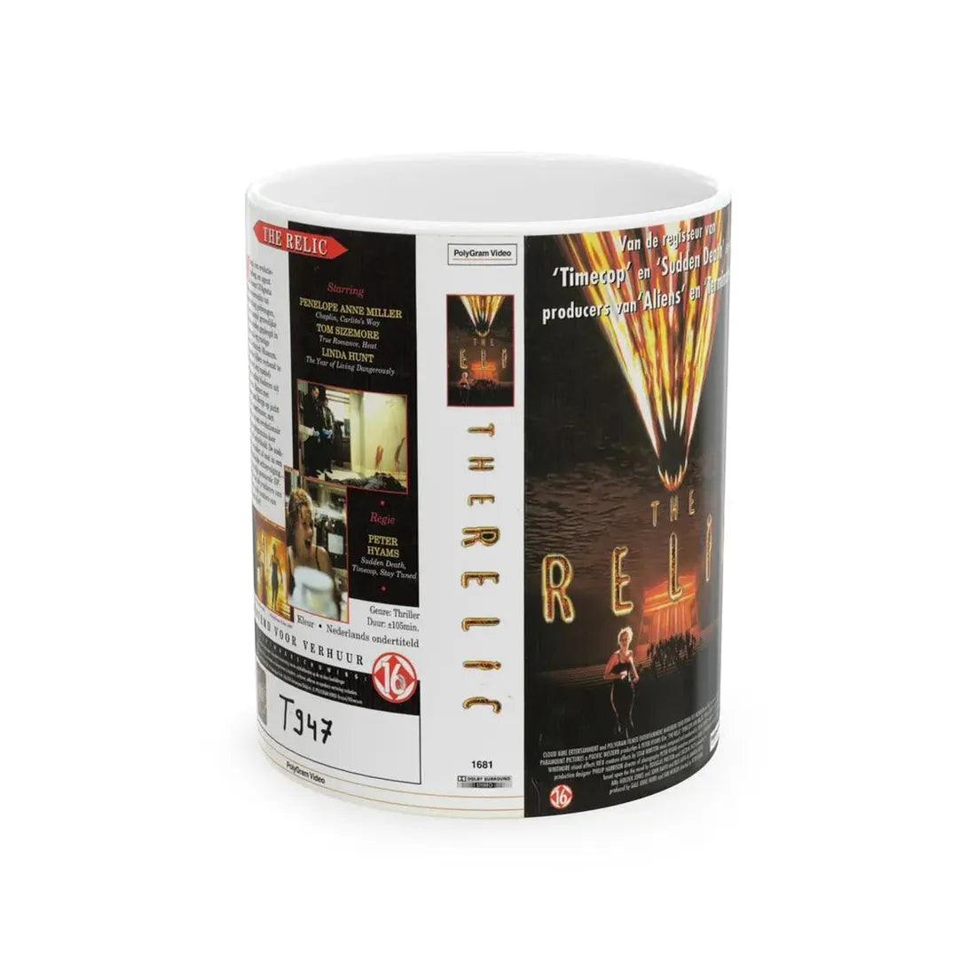 THE RELIC TOM SIZEMORE (VHS COVER) - White Coffee Mug 11oz - Go Mug Yourself