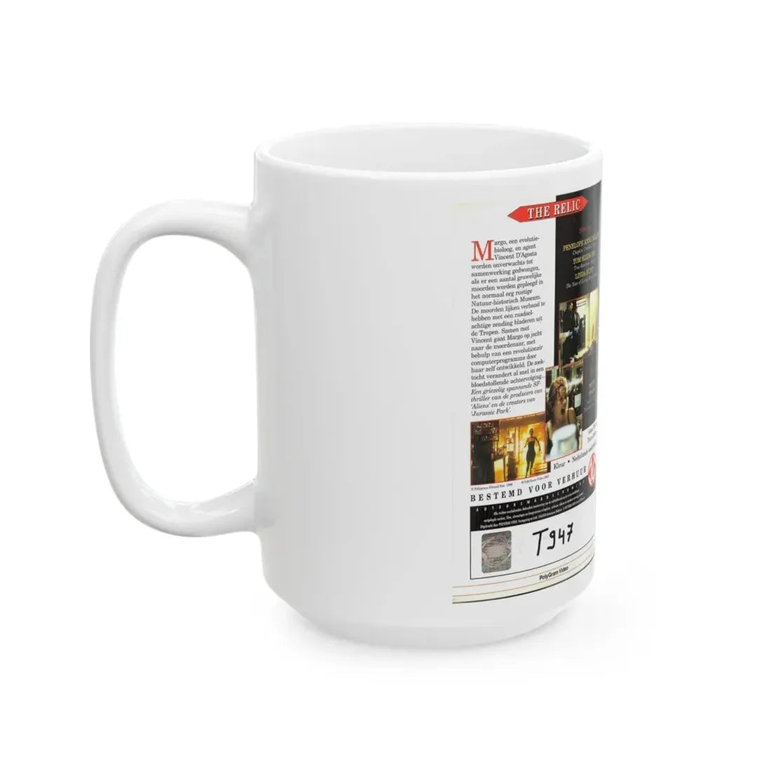 THE RELIC TOM SIZEMORE (VHS COVER) - White Coffee Mug - Go Mug Yourself