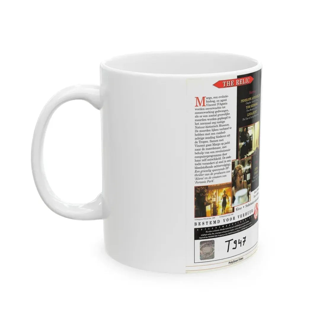 THE RELIC TOM SIZEMORE (VHS COVER) - White Coffee Mug - Go Mug Yourself