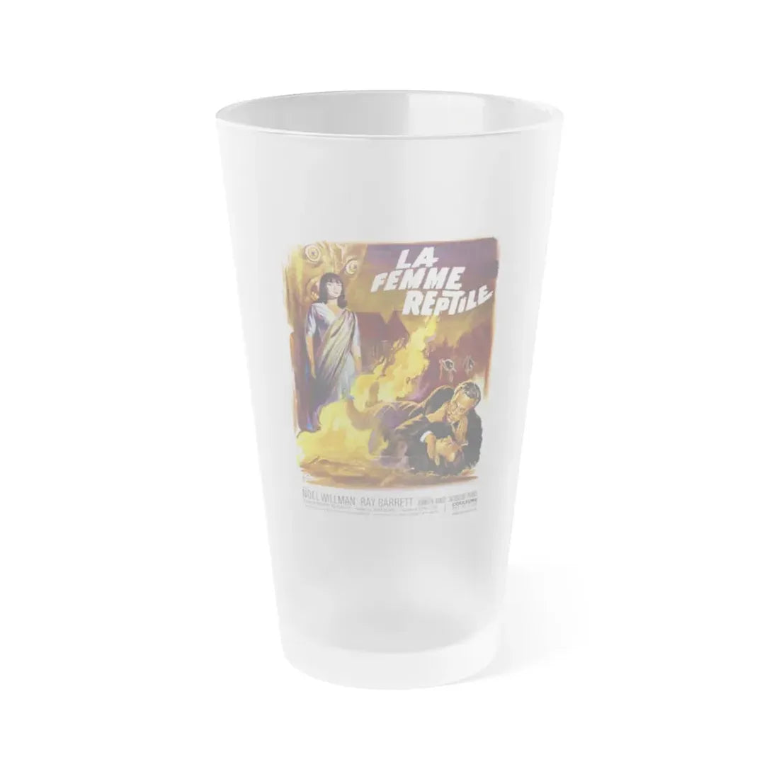 THE REPTILE (FRENCH) 1966 Movie Poster - Frosted Pint Glass 16oz Default Title - Go Mug Yourself