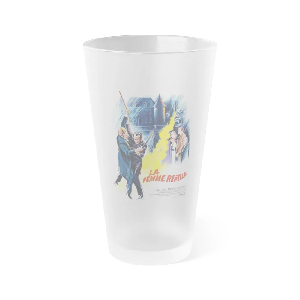 THE REPTILE (FRENCH) 2 1966 Movie Poster - Frosted Pint Glass 16oz-Go Mug Yourself