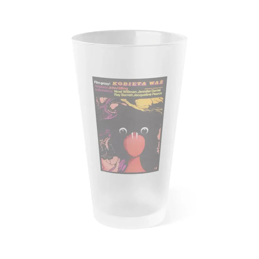 THE REPTILE (POLISH) 1966 Movie Poster - Frosted Pint Glass 16oz Default Title - Go Mug Yourself
