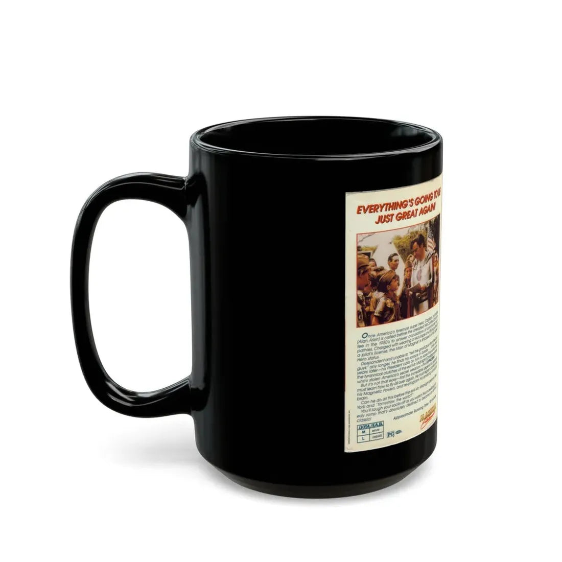THE RETURN OF CAPTAIN INVINCIBLE (VHS COVER) - Black Coffee Mug - Go Mug Yourself